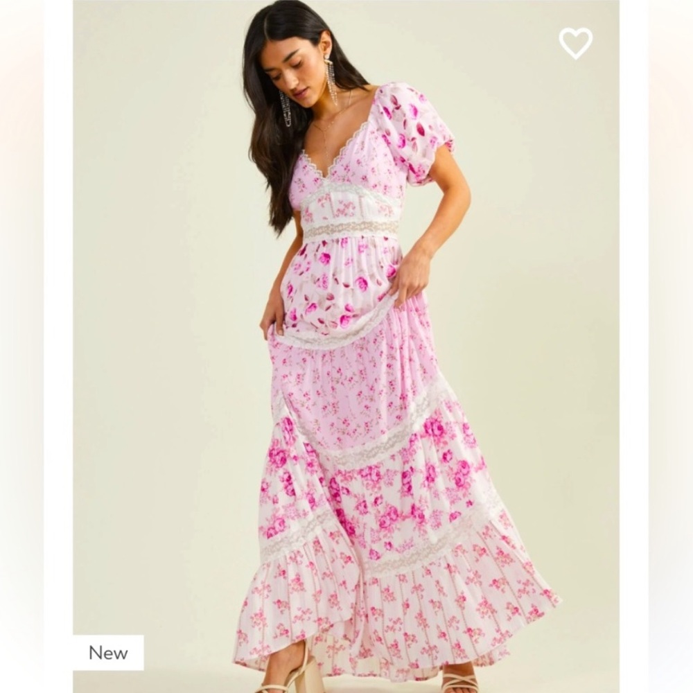 Alter’d State NWT Darianne floral maxi dress
